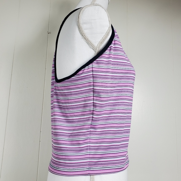 Nike dry-fit racerback striped tank top with built in bra - Picture 3 of 10